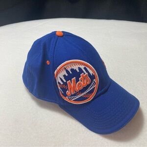 New York‎ Mets MLB New Era Fitted Wool Hat Medium Large Blue Logo Baseball